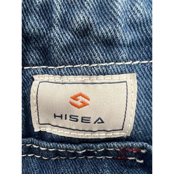 NWT Hisea Denim Carpenter Bib Overalls Men’s 38x32 Workwear - Picture 3 of 16